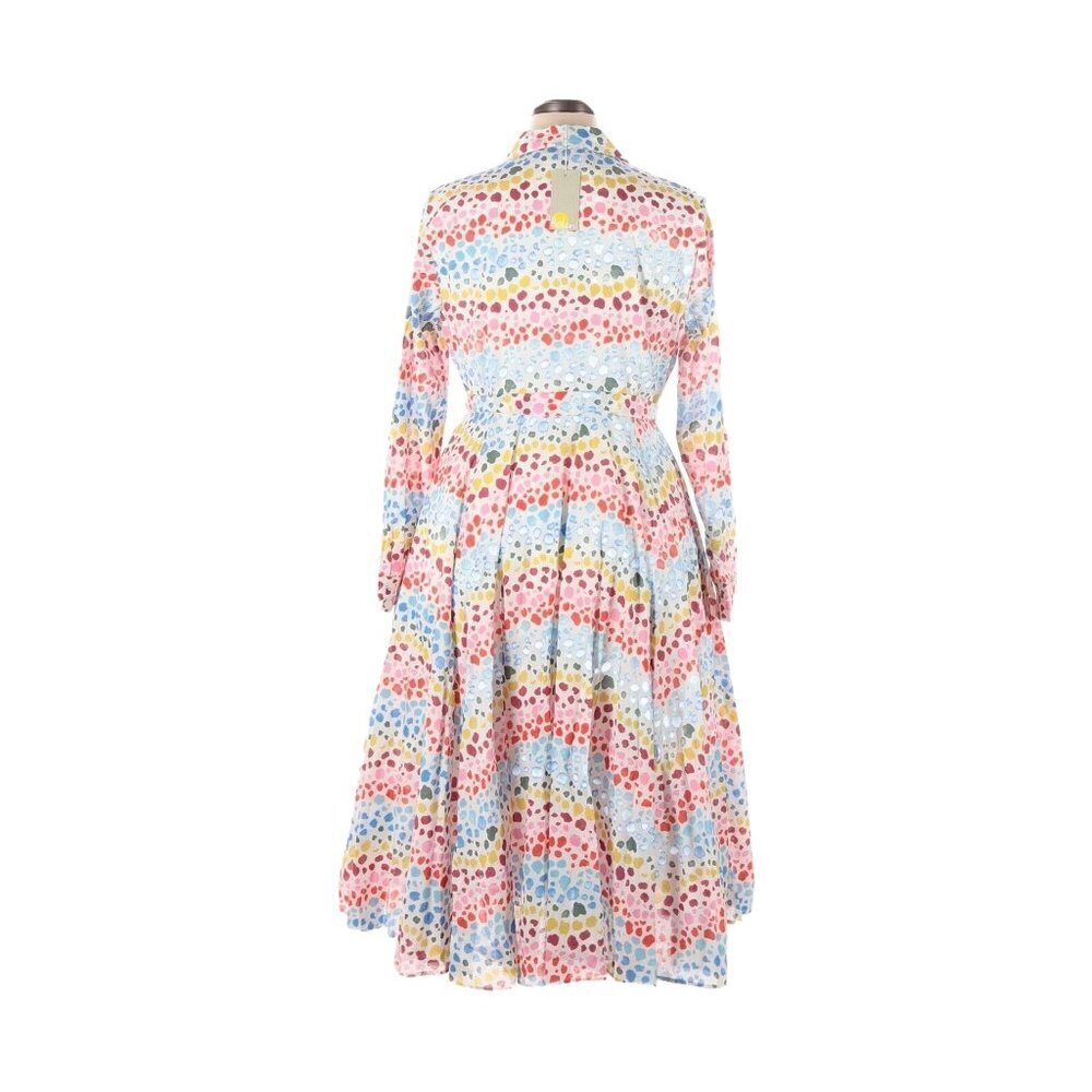 NWT Boden Kitty in Ivory Rainbow Leopard Button-up Shirt Dress US 14R / UK 18R - Picture 6 of 6